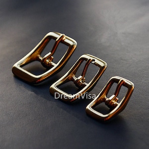 Fatto a mano ottone mm Fine 16/20/25, rullo con fibbie, solido ottone-LL, fibbia della cintura, Hardware in pelle