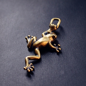 Handgemachte Glück Frosch Schlüsselanhänger Biker Portemonnaie Kette Anschluss Concho massiv Messing Punk