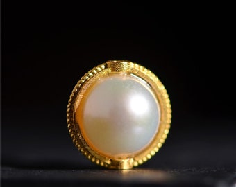 Rare Pearl 24K 999 Ciondolo charme in oro per bracciale fai-da-te collana gioielli facendo 1pc