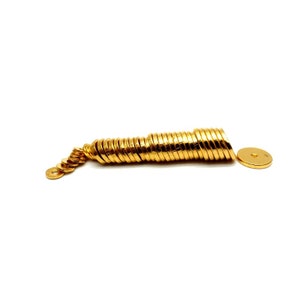 24K 999 Gold Spacer Bead Pure Gold Bead For Bracelet Necklace Jewelry Making 1pc