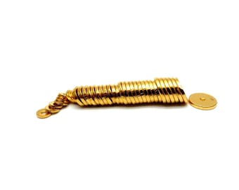 24K 999 Gold Spacer Bead Pure Gold Bead For Bracelet Necklace Jewelry Making 1pc
