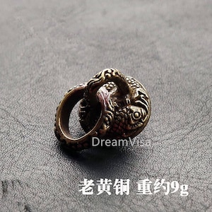 Handgefertigte Japan Koi-Karpfen, Wallet Chain Connector Concho, Lederhandwerk, für Geldbörsen, Hüte, Gürtel, Hundehalsbänder, Beutel
