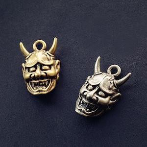 New Handmade Fine Brass 般若 Evil Oni Noh Hannya BUDDHIST Mask Handwork HANNY Pendant