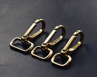 Handmade Fine Brass Buckle Hook DIY Accessories for Bags Leather Handwork Pet Straps