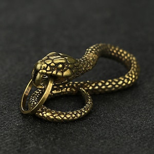 Snake Biker Monedero Cadena Conector Concho Solid Brass Punk, Colgante Encanto, Hallazgos, Accesorio DIY Joyería Haciendo Llavero