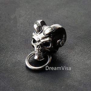 10 piezas Japan Demon Devil Biker Wallet Chain Connector Concho Solid Brass Punk With Screw On The Buttom