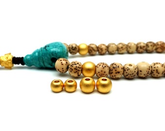 Spacer Bead 24K Solid 999 Gold Pure Gold Bead For Bracelet Necklace Jewelry Making 1pc