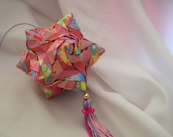 Origami ball Kusudama Hand made mobile craft for | Etsy