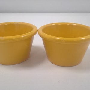 6x Melamin Släta Gula Ramekins 115 g Plastsåsskål Serveringsskål