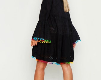 green emerald velvet dress Tasha Embroidered Midi Dress main image 1