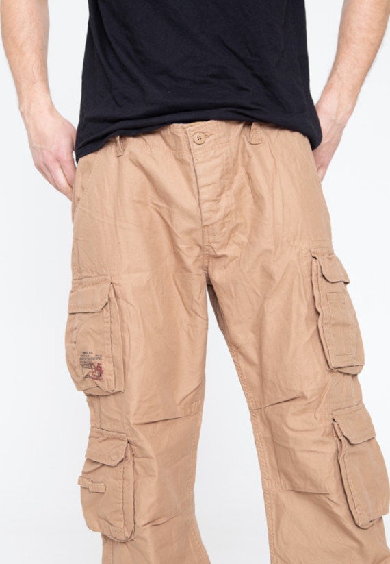 Surplus Raw Vintage Airborne | Pantaloncini Cargo Uomo In Cotone | Look Vintage Con Toppe Incluse | Taglie Dalla S Alla 7XL - 3