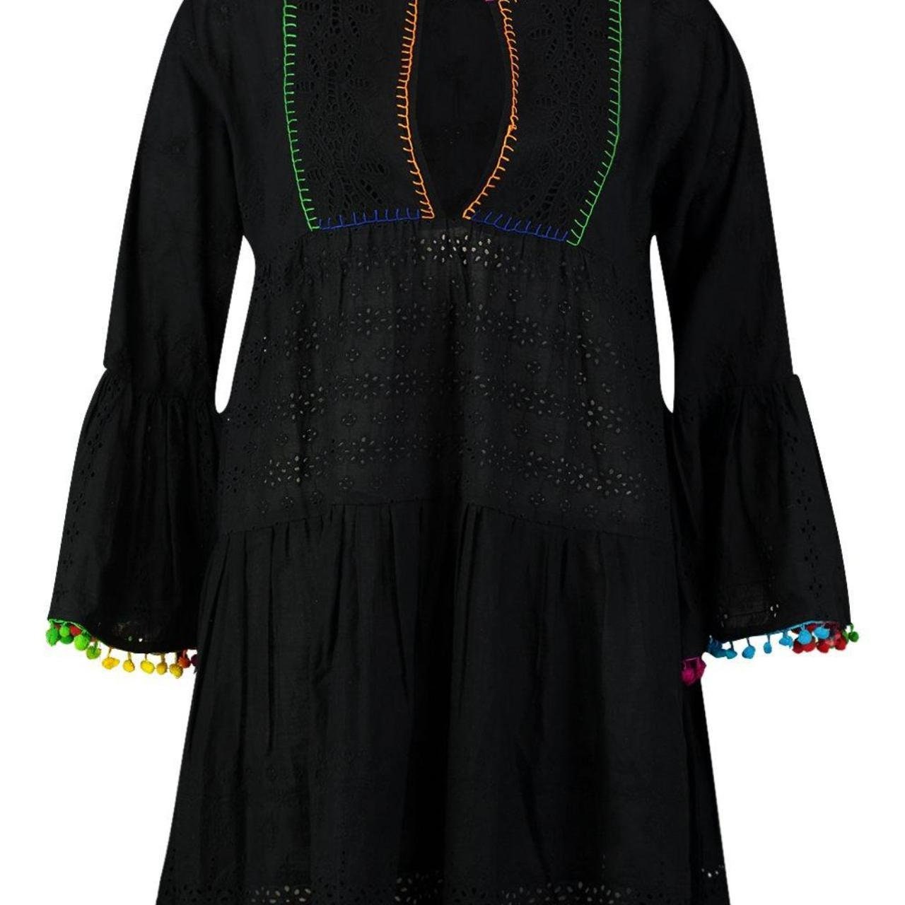 sachin and babi light blue dress Short embroidered dress