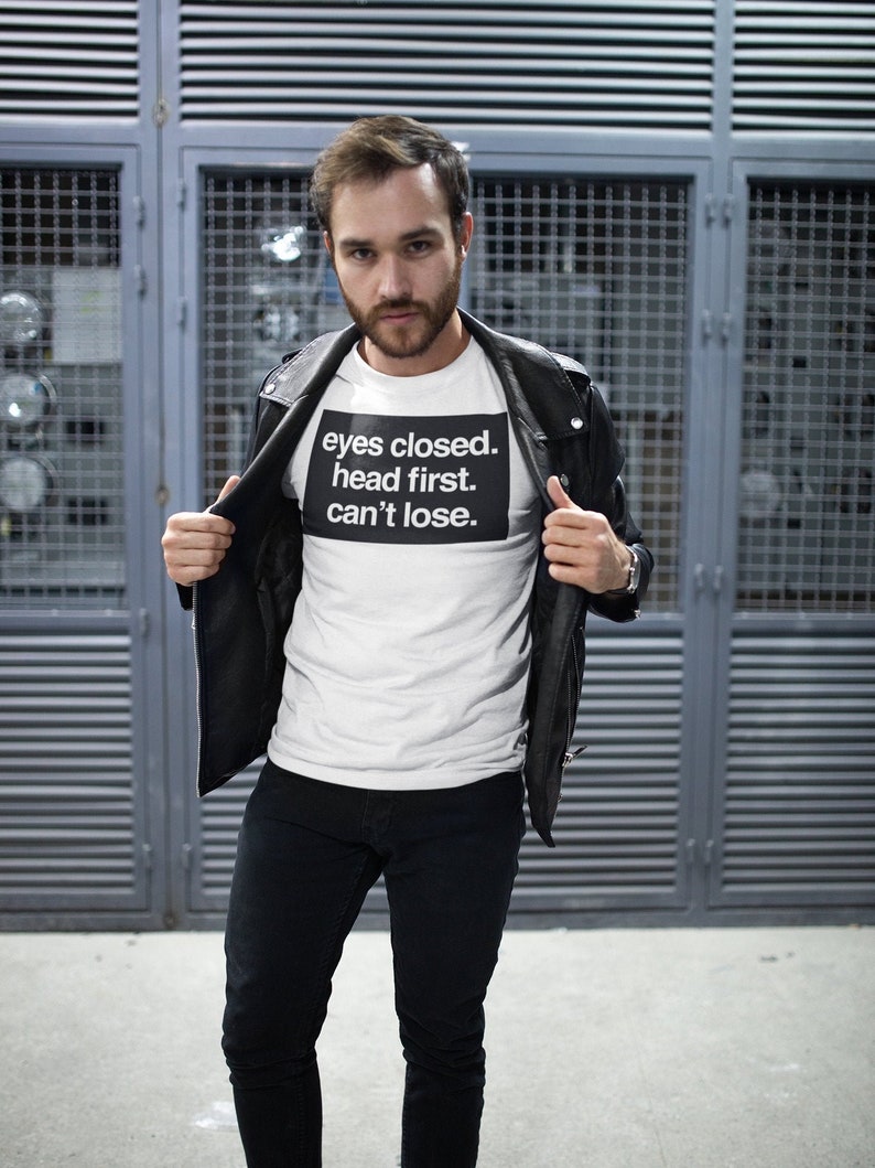 Eyes Closed Head First Can't Lose B99 Shirt Brooklyn Etsy