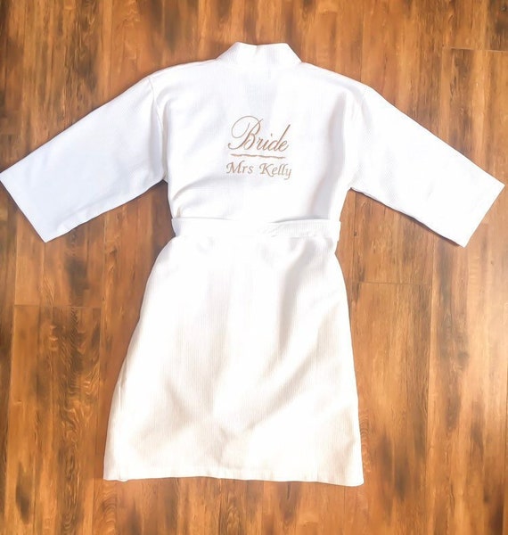 cotton bride dressing gown