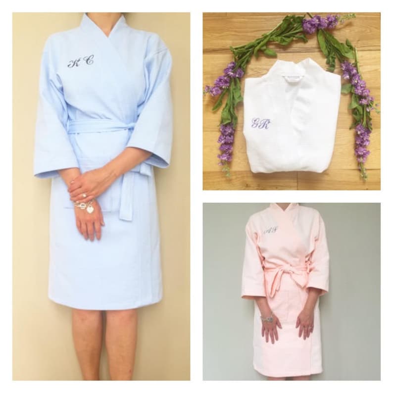 Personalised Cotton Robe Gift for Her Custom Dressing Etsy