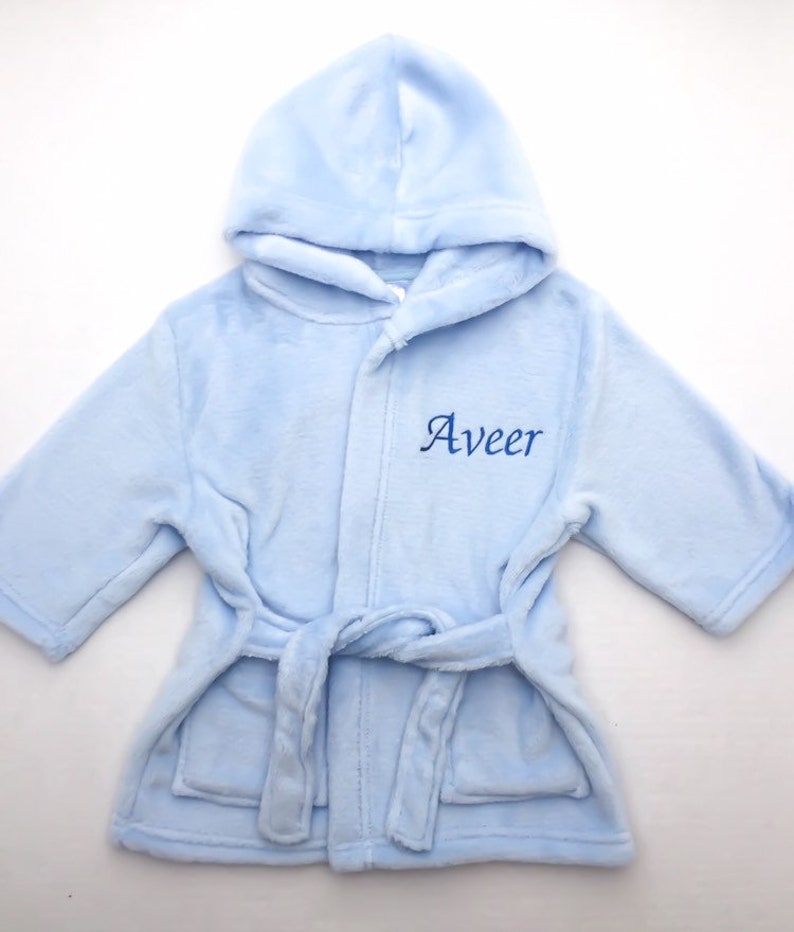 Personalised Baby Bathrobe Newborn Baby Gift 1st Birthday Etsy
