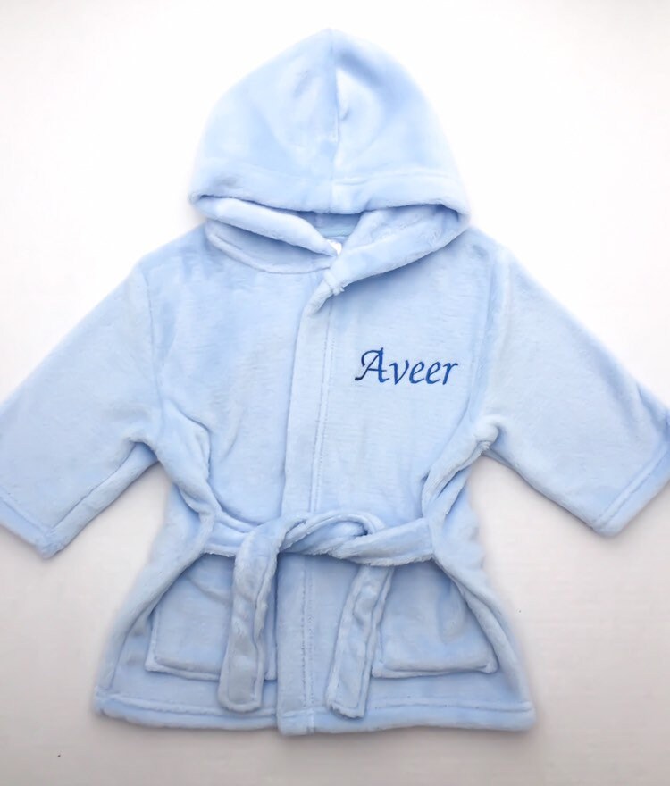 Personalised Baby Bathrobe Newborn Baby Gift 1st Birthday Etsy