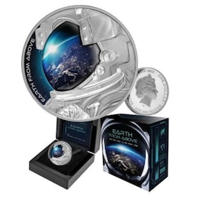 EARTH FROM ABOVE 2022 1 Ounce  Silver Proof Coin - Perth Mint Limited Edition