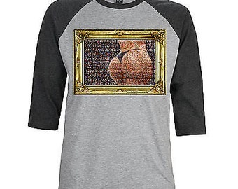 Booty Mosaic, 3/4 Sleeve T-shirt