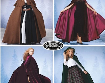 Sewing Pattern for Womens Cape, Costume Cape, Hooded Cape, Floor Length Cape, Cosplay, Simplicity 5794, Size XS-L, Uncut FF