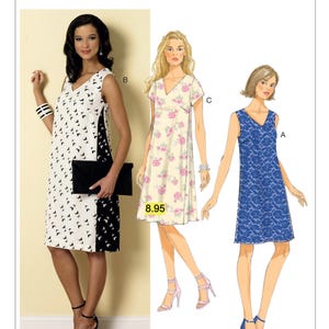 Easy Sewing Pattern for Womens Dress, Pullover Dress Pattern, Summer Dress, Basic Dress, Size 6-14 and 14-22, Butterick 6317, Uncut and FF