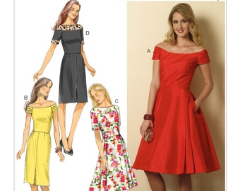 Sewing Pattern for Women's Dress, Vintage 60s Style Dress, Fit and ...