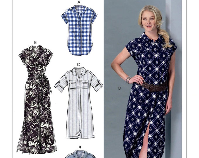Easy Sewing Pattern for Womens Dress and Tops, Shirt Dress, Maxi Dress ...