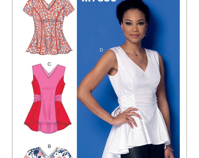 Sewing Pattern for Womens Tops, Peplum Tops, Tank Top, Fitted Tops, V ...