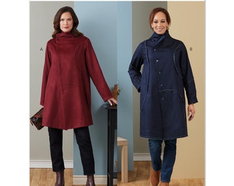 Easy Sewing Pattern for Women's Jacket and Vest, Open Front Jacket ...