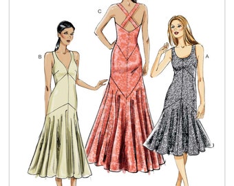 Vogue Sewing Pattern for Women's Dress, Formal Dress, Evening Gown, Maxi Dress, Prom Dress, Bridesmaid, Vogue 8814, Size 6-14 14-22, Uncut