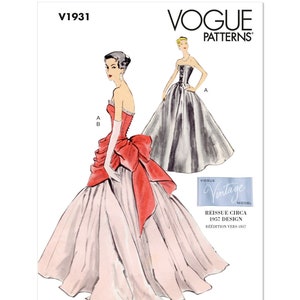 Vogue Sewing Pattern for Women&#39;s Dress, Evening Gown, Wedding Dress, Maxi Dress, Prom Dress, Vogue 1931, Size 8-16 16-24, Uncut FF