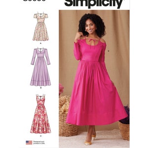 Sewing Pattern for Womens Dress, Fit and Flare Dress, Midi Dress, Sleeveless Dress, Summer Dress, Simplicity 9950, Size 8-16 18-26, Uncut