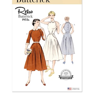 Sewing Pattern for Women&#39;s Dress, 50s Dress, Swing Dress, Fit and Flare Dress, Sleeveless Dress, Size 4-12 14-22, Butterick 6992, Uncut FF
