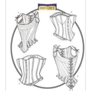 Sewing Pattern for Womens Boned Corset, Lace Front Corset Pattern, Lined Corset, Boned Stays, Butterick 4254, Size 6-10 12-16 18-22, Uncut