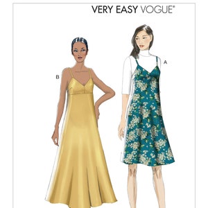 Vogue Sewing Pattern for Womens Dress, Camisole Dress, Summer Dress, Slip Dress, Vogue 9278, Size 6-14 and 14-22, Uncut FF