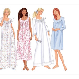 Easy Sewing Pattern for Women's Nightgown Floor Length - Etsy