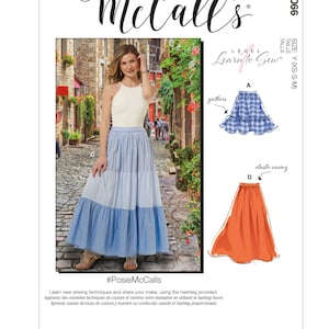 Easy tiered skirt clearance pattern