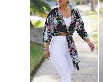 Patron de couture pour hauts et pantalons femme pantalon large hauts boutonnes sur le devant pantalon court Mimi G Simplicity 8889 taille 6 14 16 24 non coupe Etsy France