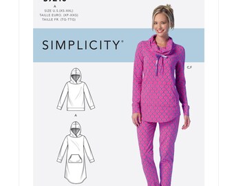 Female Pyjamas Pattern Easy Sewing Pattern for Women's Pajamas, Pajama Tops, Pajama Bottoms ...