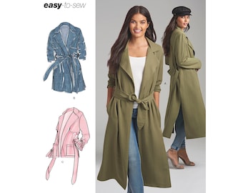 Sewing Pattern for Women's Jacket, Womens Cardigan, Winter Coat, Hooded ...