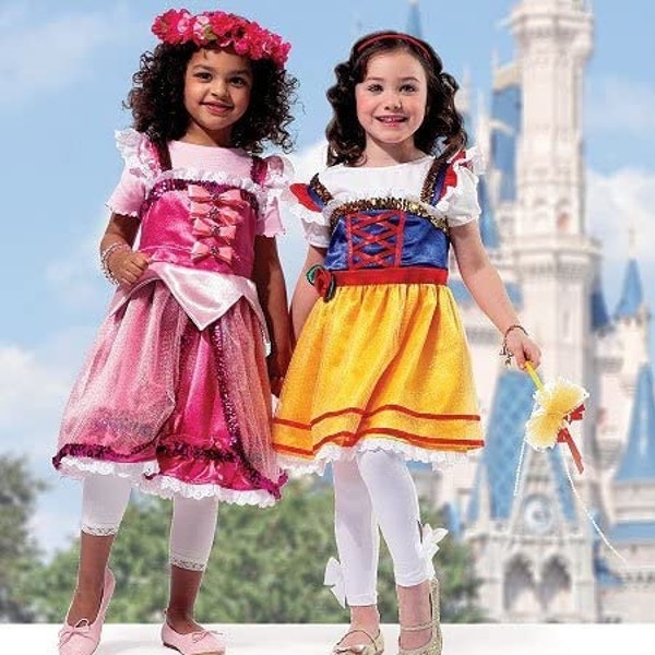 Sewing Pattern for Girls Princess Costume, Girls Halloween Costume, Princess Dress, Size 3-8, McCalls 6619 MP239, Uncut FF