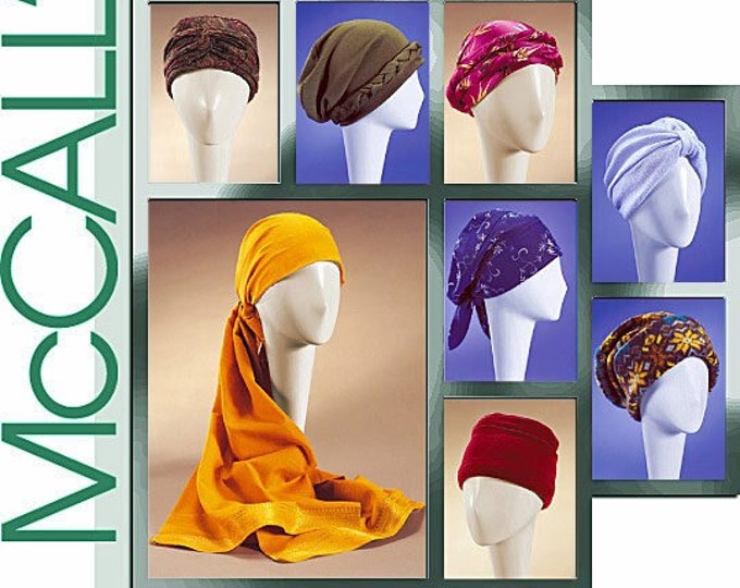 Sewing Pattern for Women's Head Wraps, Turbans, and Hats, Hair Wrap ...