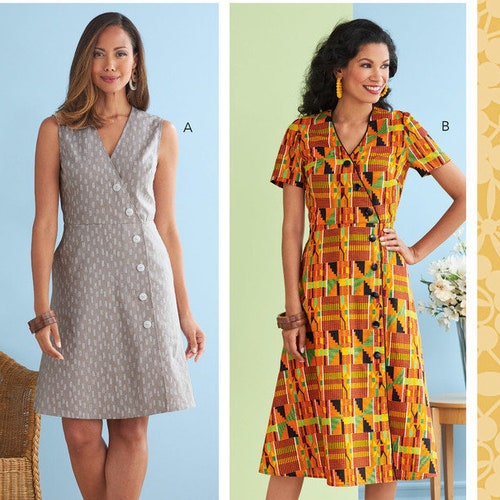 Wrap Dress Sewing Pattern for Women Mccall's M6959 Size - Etsy