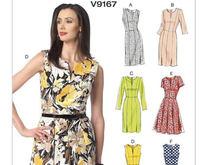 Easy Vogue Sewing Pattern for Womens Dress, Summer Dress, Princess Seam ...