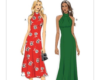 Vogue Sewing Pattern for Women's Dress, Formal Dress, Special Occasion Dress Pattern, Maxi Dress, Vogue 1748, Size 4-12 12-20, Uncut FF