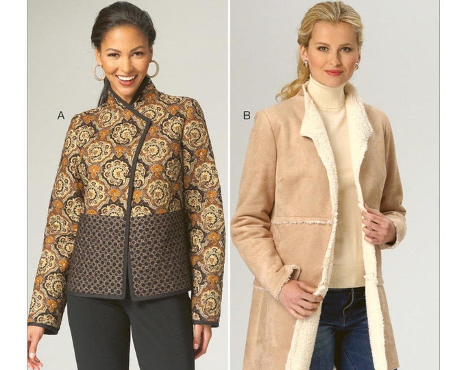 Shearling Jacket Pattern Sewing Pattern for Womens Jackets, Shearling Jacket Pattern, Quilted ...
