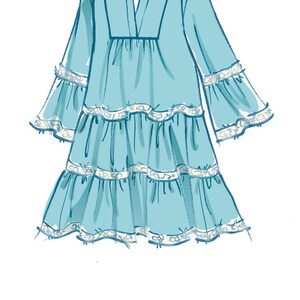 Easy Sewing Pattern for Womens Dress, Tiered Dress Pattern, Summer ...