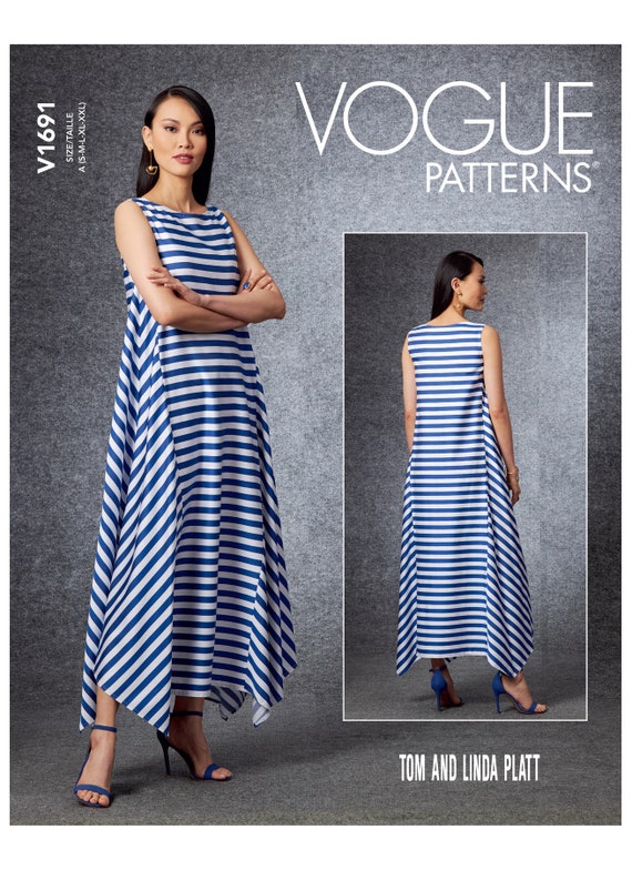 Vogue Sewing Pattern for Women's Dress Maxi Dress Etsy