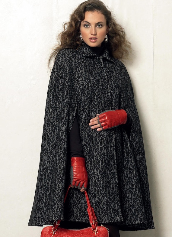 Easy Vogue Sewing Pattern for Womens Cape Jacket, Long Cape