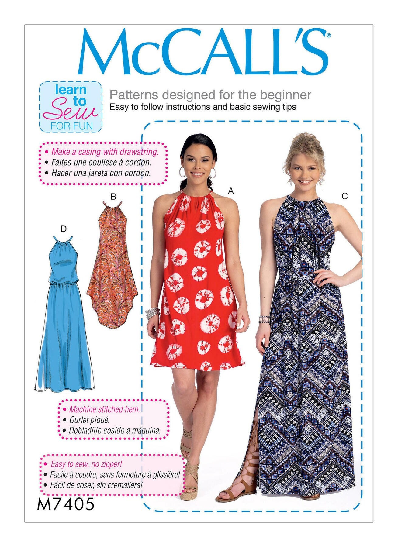 Sewing Patterns for Women Halter Dress Pattern Sewing Pattern for Woman  Dress Pattern Dress Sewing Pattern for Women 